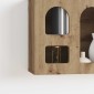 vidaXL Κρεμαστό ντουλάπι με ράφι ELST Artisan Δρυς 60 x 20 x 40 εκ