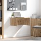 vidaXL Επιτοίχιο γραφείο Artisan Oak Επεξεργασμένο Ξύλο