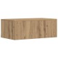 vidaXL Επιτοίχιο γραφείο Artisan Oak Επεξεργασμένο Ξύλο