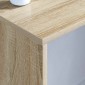 vidaXL Επιτοίχιο γραφείο Δρύς Sonoma Επεξεργασμένο Ξύλο