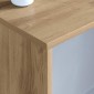 vidaXL Επιτοίχιο γραφείο Artisan Oak Επεξεργασμένο Ξύλο