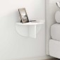 vidaXL Ράφι Τοίχου Επιτοίχιο Λευκό 38 x 19 x 19 εκ Επεξεργασμένο Ξύλο