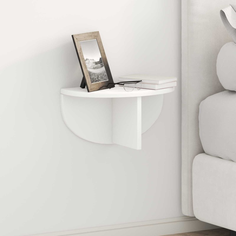 vidaXL Ράφι Τοίχου Επιτοίχιο 2 τμχ. Λευκό 38 x 19 x 19 εκ