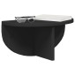 vidaXL Ράφι Τοίχου Επιτοίχιο 2 τμχ. Μαύρο 38 x 19 x 19 εκ