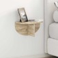 vidaXL Ράφι Τοίχου Επιτοίχιο Δρύς Sonoma 38 x 19 x 19 εκ