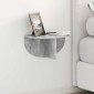 vidaXL Ράφι Τοίχου Επιτοίχιο Σκυρόδεμα Γκρι 38 x 19 x 19 εκ