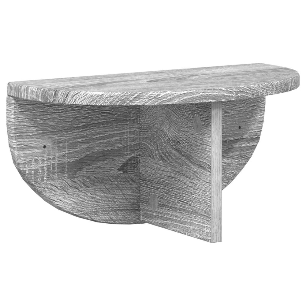 vidaXL Ράφι Τοίχου Επιτοίχιο Γκρίζο Σονομα 38 x 19 x 19 εκ