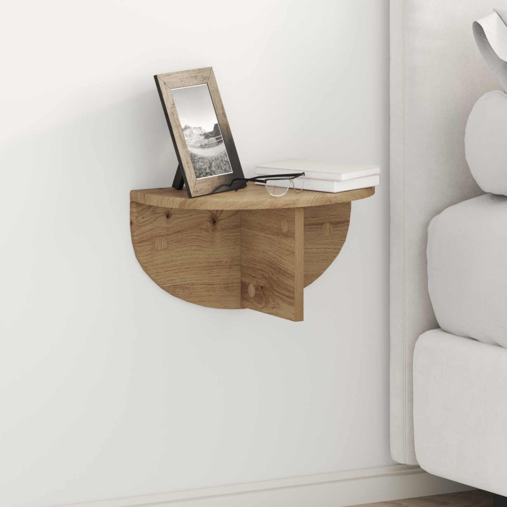 vidaXL Ράφι Τοίχου Επιτοίχιο 2 τμχ. Artisan Oak 38 x 19 x 19 εκ