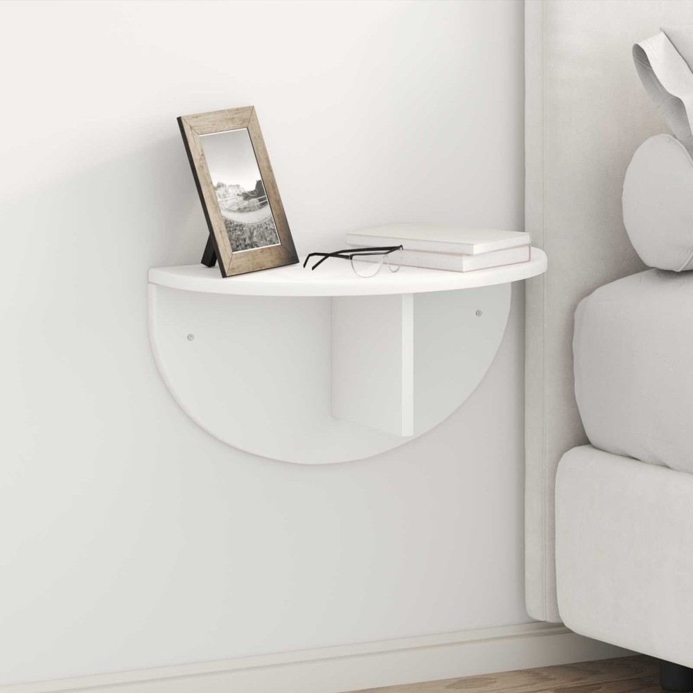 vidaXL Ράφι Τοίχου Επιτοίχιο 2 τμχ. Λευκό 48 x 24 x 24 εκ
