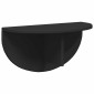 vidaXL Ράφι Τοίχου Επιτοίχιο Μαύρο 48 x 24 x 24 εκ Επεξεργασμένο Ξύλο
