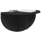 vidaXL Ράφι Τοίχου Επιτοίχιο Μαύρο 48 x 24 x 24 εκ Επεξεργασμένο Ξύλο
