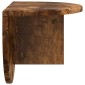 vidaXL Ράφι Τοίχου Επιτοίχιο Καπνιστό Δρύς 48 x 24 x 24 εκ