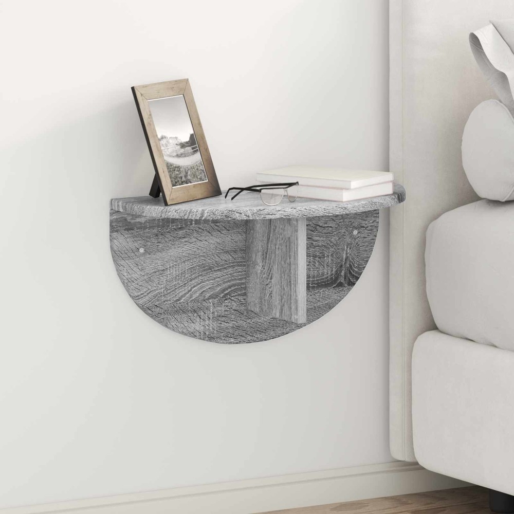 vidaXL Ράφι Τοίχου Επιτοίχιο Γκρίζο Σονομα 48 x 24 x 24 εκ