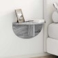 vidaXL Ράφι Τοίχου Επιτοίχιο Γκρίζο Σονομα 48 x 24 x 24 εκ