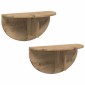 vidaXL Ράφι Τοίχου Επιτοίχιο 2 τμχ. Artisan Oak 48 x 24 x 24 εκ