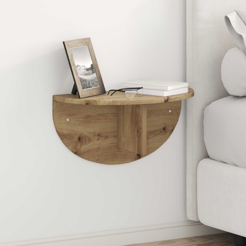 vidaXL Ράφι Τοίχου Επιτοίχιο 2 τμχ. Artisan Oak 48 x 24 x 24 εκ