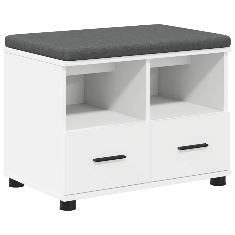 vidaXL Παγκάκι Χαλωρίου Λευκός 60 x 38 x 46 εκ
