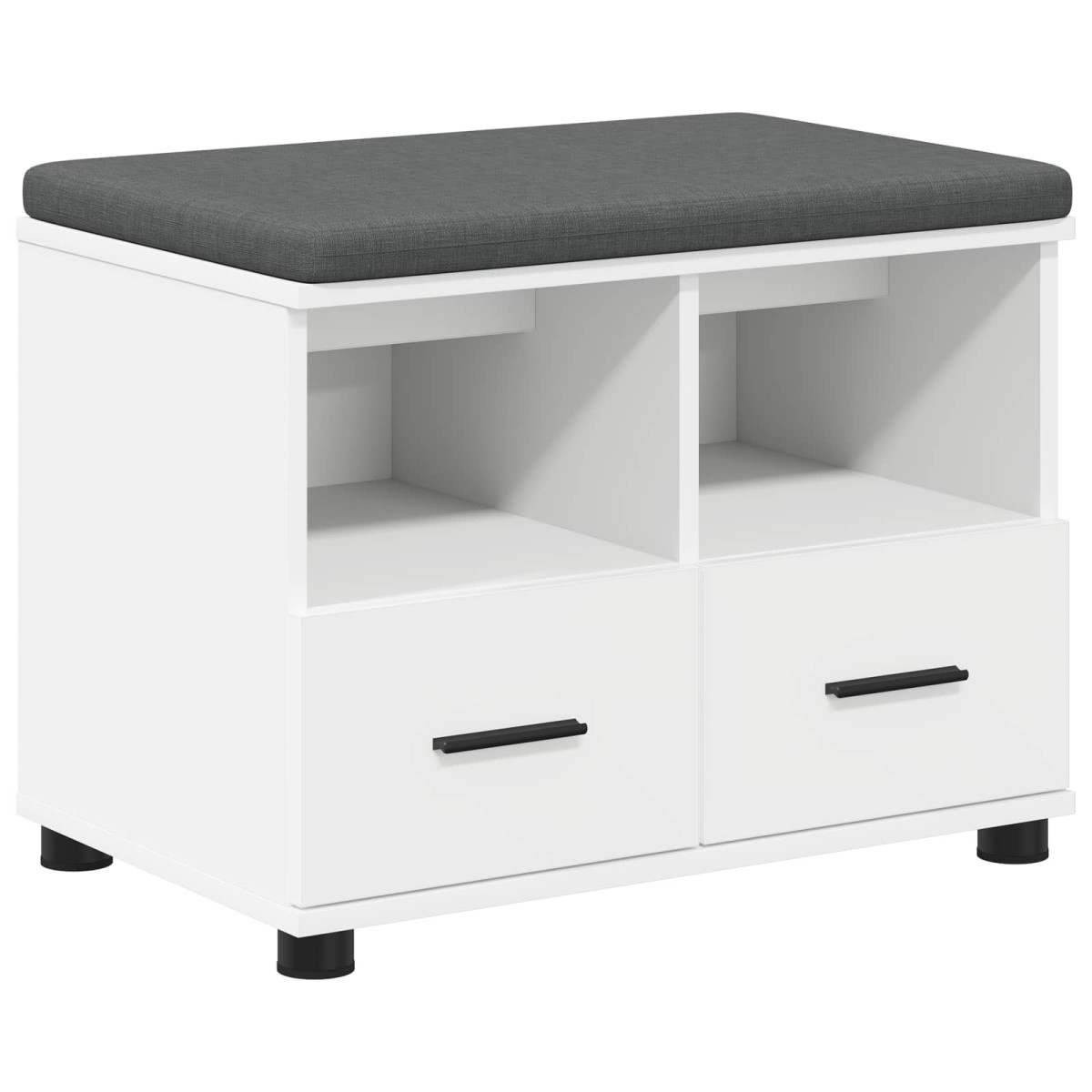 vidaXL Παγκάκι Χαλωρίου Λευκός 60 x 38 x 46 εκ