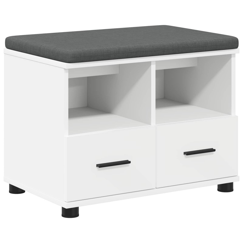 vidaXL Παγκάκι Χαλωρίου Λευκός 60 x 38 x 46 εκ
