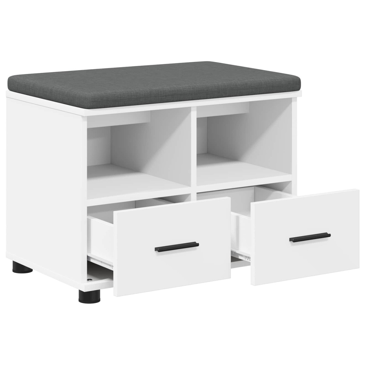 vidaXL Παγκάκι Χαλωρίου Λευκός 60 x 38 x 46 εκ