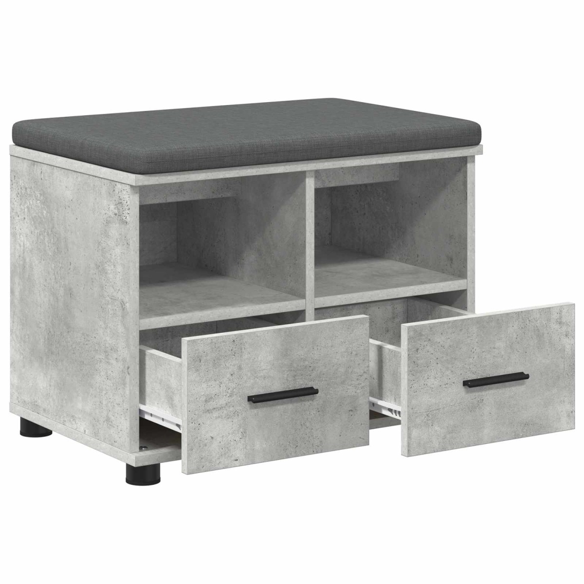 vidaXL Παγκάκι Χαλωρίου Σκυρόχρωμο Γκρι 60 x 38 x 46 εκ