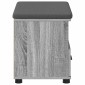 vidaXL Παγκάκι Χαλωρίου Γκρι Σονομά 60 x 38 x 46 εκ