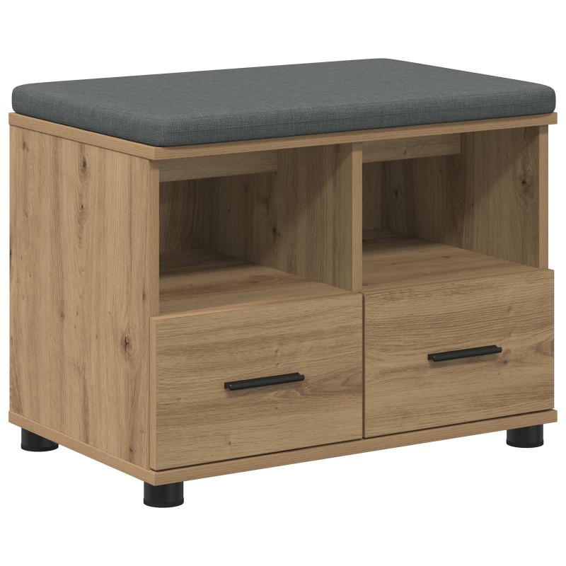 vidaXL Παγκάκι Χαλωρίου Τεχνίτικη Δρυς 60 x 38 x 46 εκ