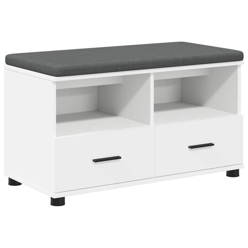 vidaXL Παγκάκι Χαλωρίου Λευκός 80 x 38 x 46 εκ