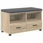 vidaXL Παγκάκι Χαλωρίου Δρύς Sonoma 80 x 38 x 46 εκ
