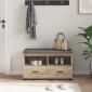 vidaXL Παγκάκι Χαλωρίου Δρύς Sonoma 80 x 38 x 46 εκ