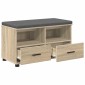 vidaXL Παγκάκι Χαλωρίου Δρύς Sonoma 80 x 38 x 46 εκ