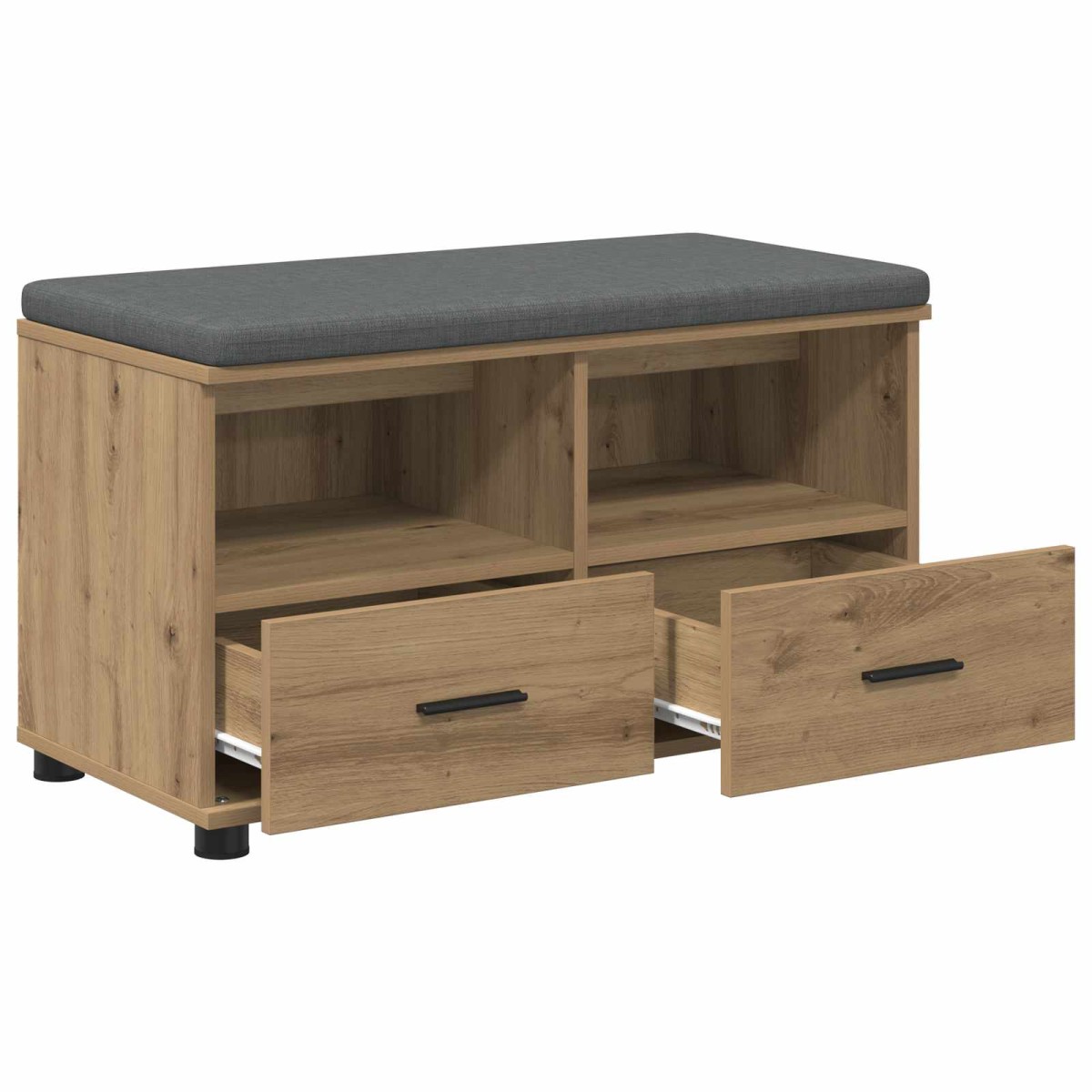 vidaXL Παγκάκι Χαλωρίου Τεχνίτικη Δρυς 80 x 38 x 46 εκ