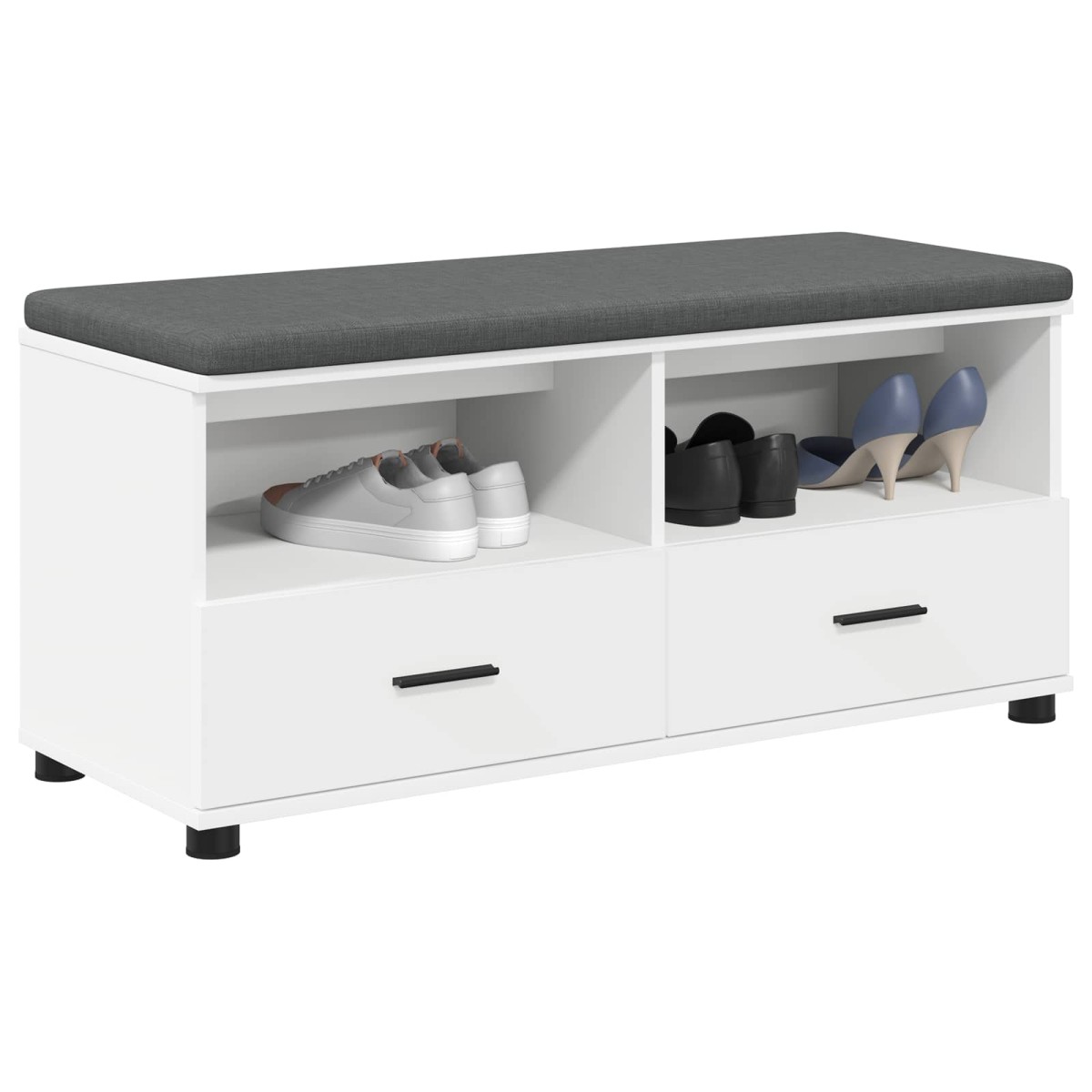vidaXL Παγκάκι Χαλωρίου Λευκός 100 x 38 x 46 εκ