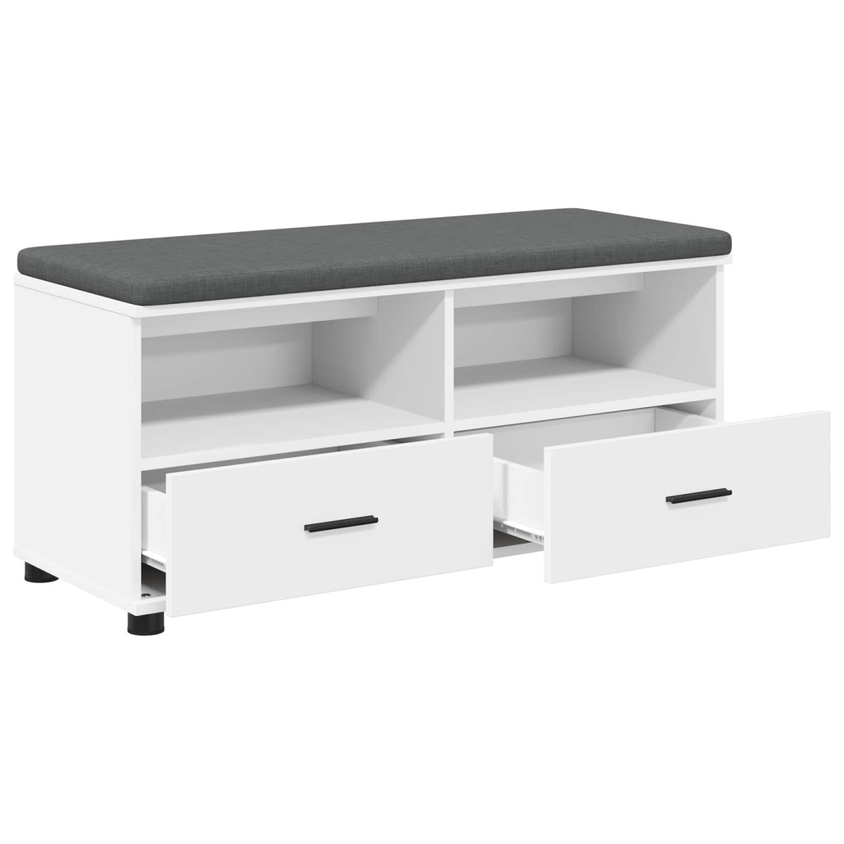 vidaXL Παγκάκι Χαλωρίου Λευκός 100 x 38 x 46 εκ