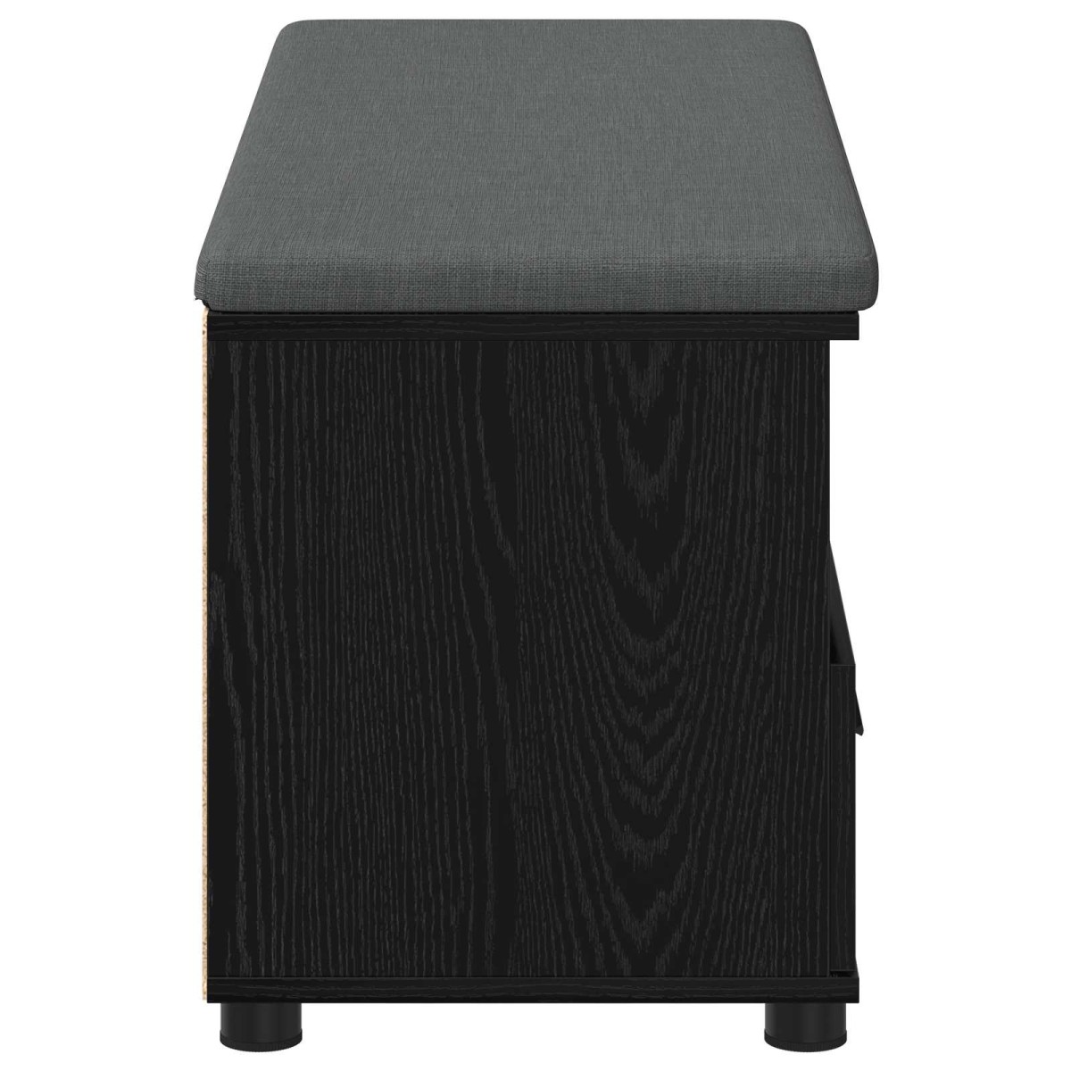 vidaXL Παγκάκι Χαλωρίου Μαύρη Δρυς 100 x 38 x 46 εκ