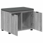 vidaXL Παγκάκι Χαλωρίου με μαξιλάρι Γκρι Σονομά 60 x 38 x 46 εκ