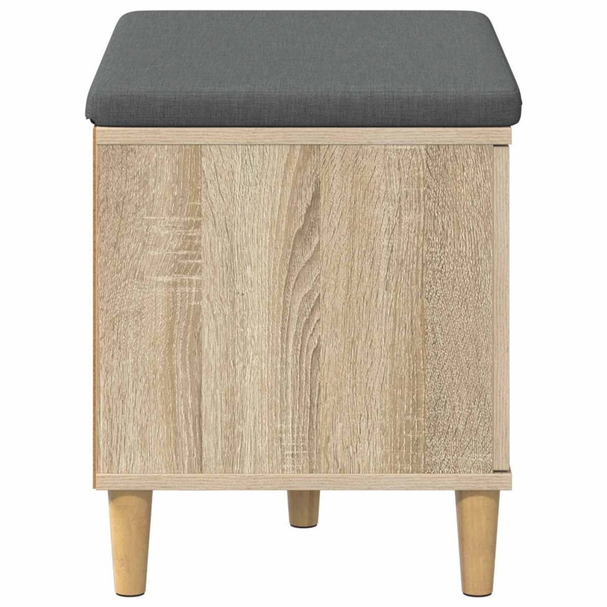 vidaXL Παγκάκι Χαλωρίου με μαξιλάρι Δρύς Sonoma 60 x 38 x 46 εκ