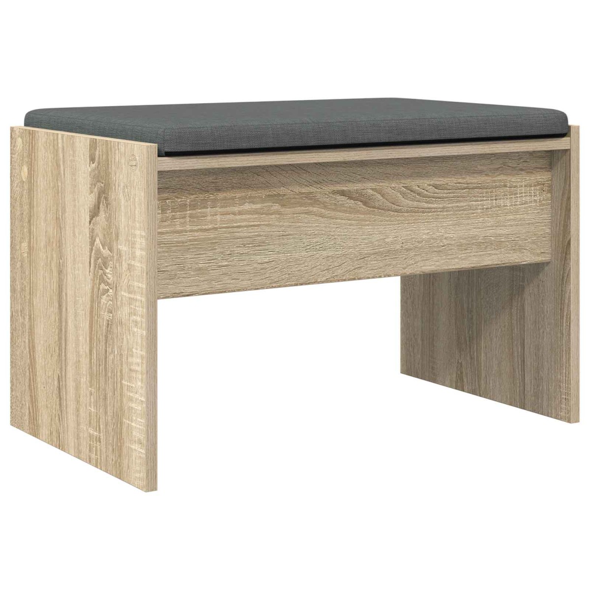 vidaXL Παγκάκι Χαλωρίου με μαξιλάρι Δρύς Sonoma 63 x 38 x 40 εκ