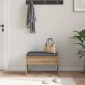 vidaXL Παγκάκι Χαλωρίου Artisan Oak 63 x 38 x 40 εκ