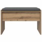 vidaXL Παγκάκι Χαλωρίου Artisan Oak 63 x 38 x 40 εκ