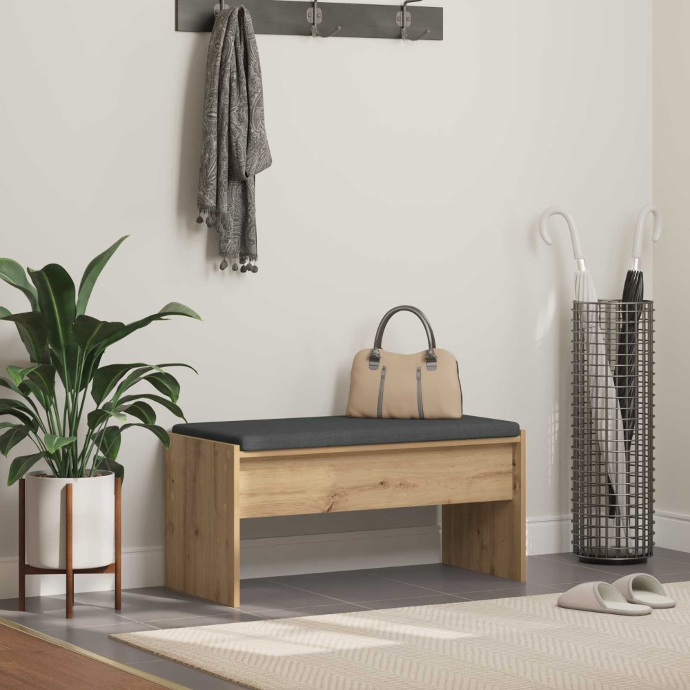 vidaXL Παγκάκι Χαλωρίου Artisan Oak 83 x 38 x 40 εκ