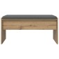 vidaXL Παγκάκι Χαλωρίου Artisan Oak 83 x 38 x 40 εκ