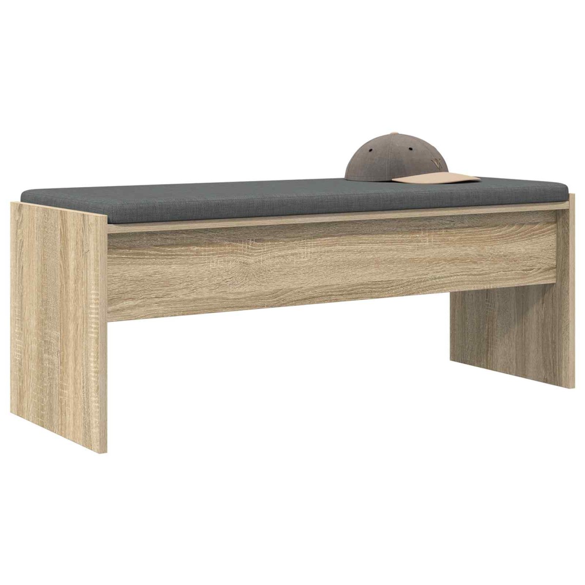 vidaXL Παγκάκι Χαλωρίου με μαξιλάρι Δρύς Sonoma 103 x 38 x 40 εκ