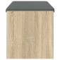 vidaXL Παγκάκι Χαλωρίου με μαξιλάρι Δρύς Sonoma 103 x 38 x 40 εκ