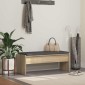 vidaXL Παγκάκι Χαλωρίου με μαξιλάρι Δρύς Sonoma 103 x 38 x 40 εκ