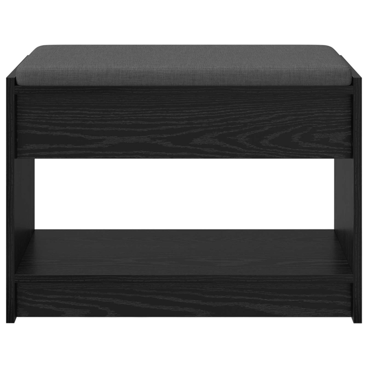 vidaXL Παγκάκι Χαλωρίου Μαύρη Δρυς 63 x 38 x 45 εκ