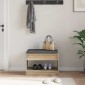 vidaXL Παγκάκι Χαλωρίου Δρύς Sonoma 63 x 38 x 45 εκ