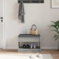 vidaXL Παγκάκι Χαλωρίου Σκυρόχρωμο Γκρι 63 x 38 x 45 εκ