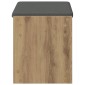 vidaXL Παγκάκι Χαλωρίου Τεχνίτικη Δρυς 63 x 38 x 45 εκ