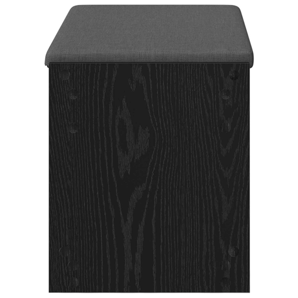 vidaXL Παγκάκι Χαλωρίου Μαύρη Δρυς 83 x 38 x 45 εκ